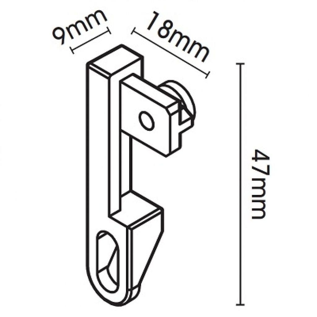 SWISH SUPREME CURTAIN TRACK END STOPS - HOOKS